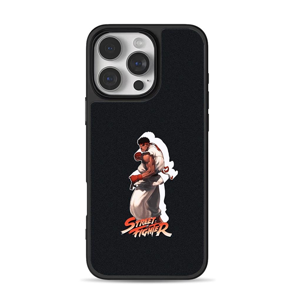 Street Fighter Ryu fighting stance iPhone 16 Pro Max Black Case Street Fighter Ryu fighting stance iPhone 16 Pro Max Black Case