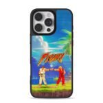 Street Fighter Ryu Ken fight scene iPhone 16 Pro Max Black Case