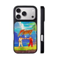 Street Fighter Ryu Ken fight scene iPhone 17 Pro Max Black Case