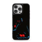 Street Fighter Ryu red blue art iPhone 16 Pro Max Black Case