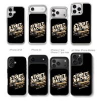 Street racing muscle car art Chris Brown Phone Case Black Electroplated Silver For Iphone 11 To 17