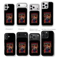 Streets of Rage pixel fighter trio Chris Brown Phone Case Black Electroplated Silver For Iphone 11 To 17