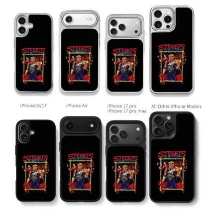 Streets of Rage pixel fighter trio Chris Brown Phone Case Black Electroplated Silver For Iphone 11 To 17