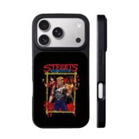 Streets of Rage pixel fighter trio iPhone 17 Pro Max Black Case