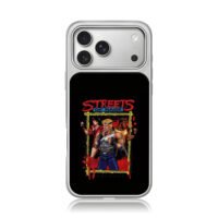 Streets of Rage pixel fighter trio iPhone 17 Pro Max Electroplated Silver Case1