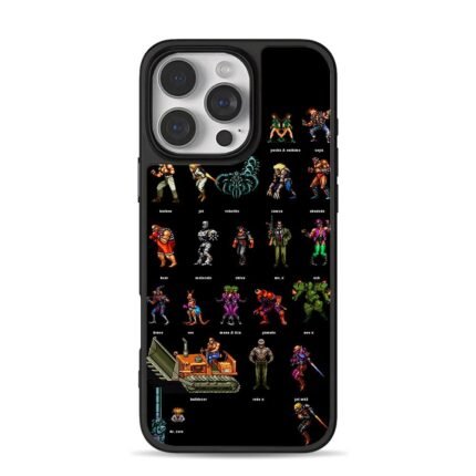 Streets of Rage pixel villain set iPhone 16 Pro Max Black Case