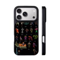 Streets of Rage pixel villain set iPhone 17 Pro Max Black Case