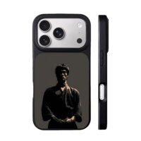 Stylized Bruce Lee martial portrait iPhone 17 Pro Max Black Case