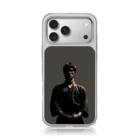 Stylized Bruce Lee martial portrait iPhone 17 Pro Max Electroplated Silver Case1