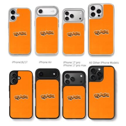 Stylized McLaren logo on bright orange background Chris Brown Phone Case Black Electroplated Silver For Iphone 11 To 17