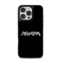 Stylized THE WEEKND text on black iPhone 16 Pro Max Black Case