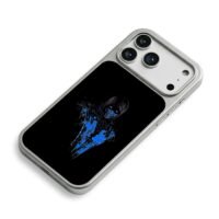 Sub Zero Mortal Kombat blue ninja iPhone 17 Pro Max Electroplated Silver Case2