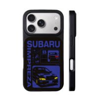 Subaru Impreza rally car graphic iPhone 17 Pro Max Black Case