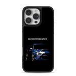 Subaru Impreza STI blue sports car iPhone 16 Pro Max Black Case