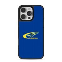 Subaru World Rally Team logo blue iPhone 16 Pro Max Black Case