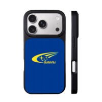 Subaru World Rally Team logo blue iPhone 17 Pro Max Black Case