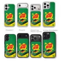 Sun Drop NASCAR stock car speedway Chris Brown Phone Case Black Electroplated Silver For Iphone 11 To 17