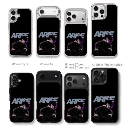 Sung Jin Woo Arise purple eye Chris Brown Phone Case Black Electroplated Silver For Iphone 11 To 17