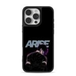 Sung Jin Woo Arise purple eye iPhone 16 Pro Max Black Case