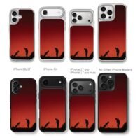 Sunset golfer silhouette golf bag Chris Brown Phone Case Black Electroplated Silver For Iphone 11 To 17