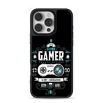 Super gamer retro game controller iPhone 16 Pro Max Black Case