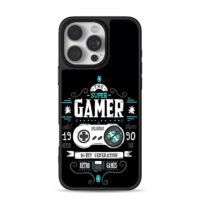 Super gamer retro game controller iPhone 16 Pro Max Black Case