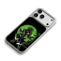 Super Saiyan Broly Dragon Ball iPhone 17 Pro Max Electroplated Silver Case2