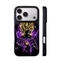 Super Saiyan Gohan DBZ purple art iPhone 17 Pro Max Black Case