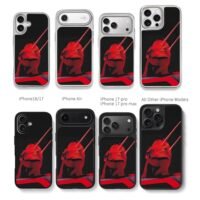 Superman with red laser eyes Chris Brown Phone Case Black Electroplated Silver For Iphone 11 To 17