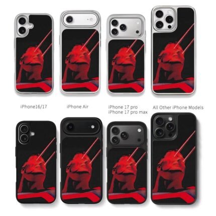 Superman with red laser eyes Chris Brown Phone Case Black Electroplated Silver For Iphone 11 To 17