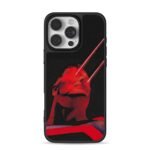 Superman with red laser eyes iPhone 16 Pro Max Black Case