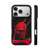 Superman with red laser eyes iPhone 17 Pro Max Black Case