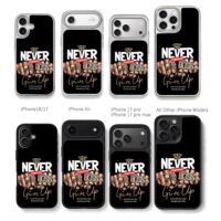 Supreme Bling Boss Fists Never Give Chris Brown Phone Case Black Electroplated Silver For Iphone 11 To 17