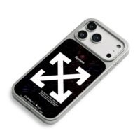 Supreme Off White star cross arrows iPhone 17 Pro Max Electroplated Silver Case2