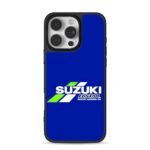 Suzuki Ecstar racing oil logo blue iPhone 16 Pro Max Black Case