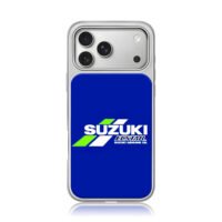 Suzuki Ecstar racing oil logo blue iPhone 17 Pro Max Electroplated Silver Case1