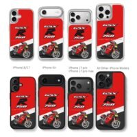 Suzuki GSX R750 limited racing bike Chris Brown Phone Case Black Electroplated Silver For Iphone 11 To 17