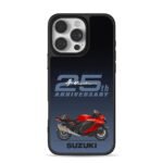 Suzuki Hayabusa 25th Anniv Red Bike iPhone 16 Pro Max Black Case