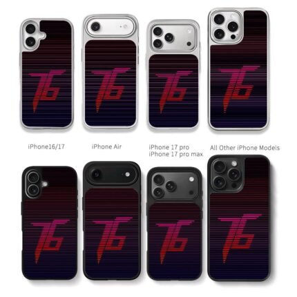 Synthwave neon TP striped retro art Chris Brown Phone Case Black Electroplated Silver For Iphone 11 To 17