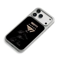 T1 2024 Worlds logo and player sigs iPhone 17 Pro Max Electroplated Silver Case2
